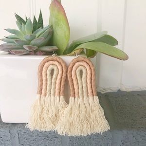 Handmade Rainbow Neutral Boho Basic Earrings